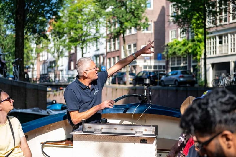 Amsterdam: 75 minute Open Boat Canal Cruise with Live Guide - Meeting at Stadhouderskade 501, the Blue Boat Company Dock