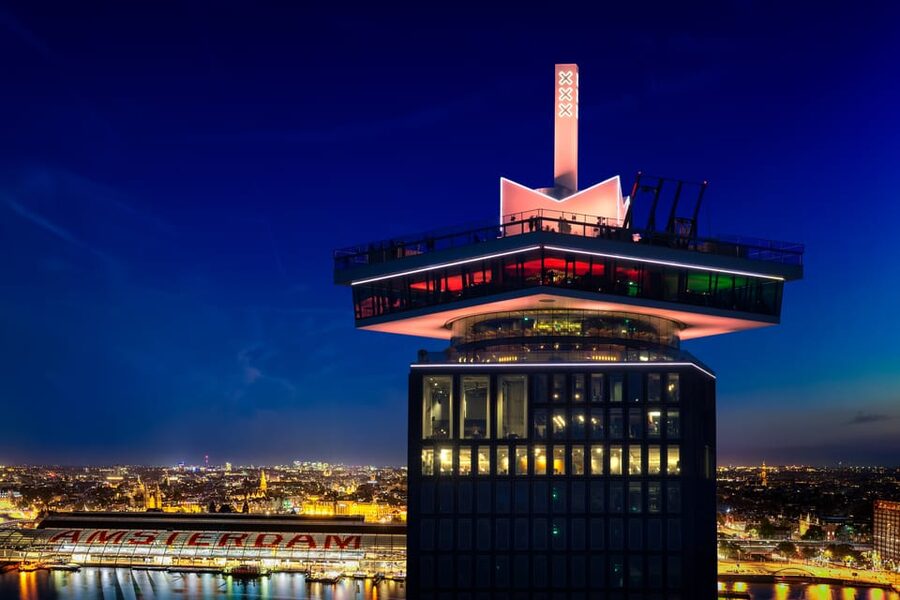 Amsterdam: A'DAM Lookout Entry Ticket with 2 Drinks - The interactive exhibition and free audio tour (how it improves the view)
