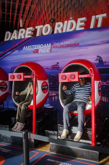 Amsterdam: A'DAM Lookout Entry Ticket with 2 Drinks - Over The Edge swing and Amsterdam VR: thrilling extras that are not included