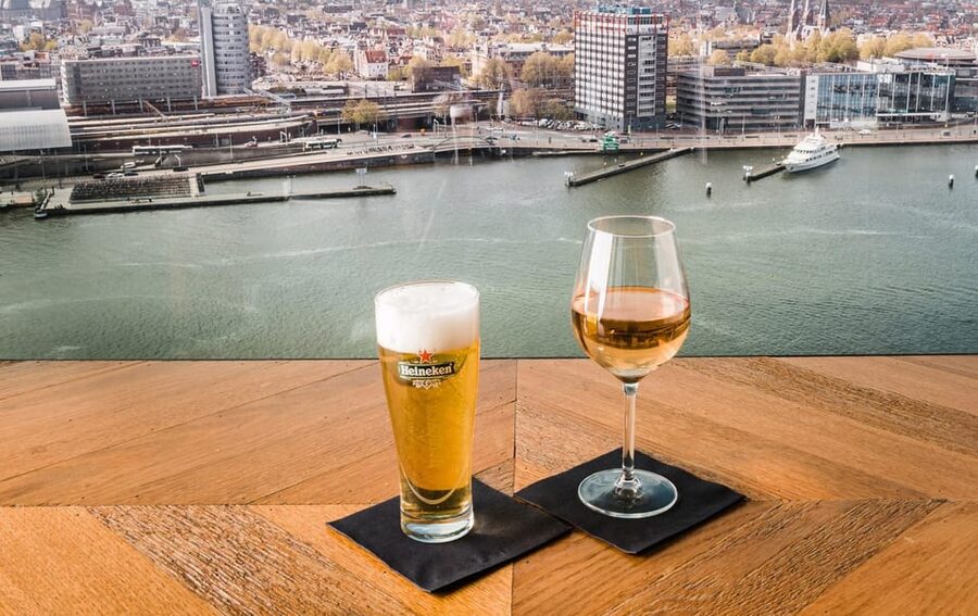 Amsterdam: A'DAM Lookout Entry Ticket with 2 Drinks - Your ticket timing and what you do once you arrive