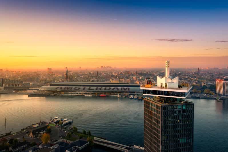 Amsterdam: A'DAM Lookout Entry Ticket with Burger - A quick lift to ADAM Lookout’s sky deck