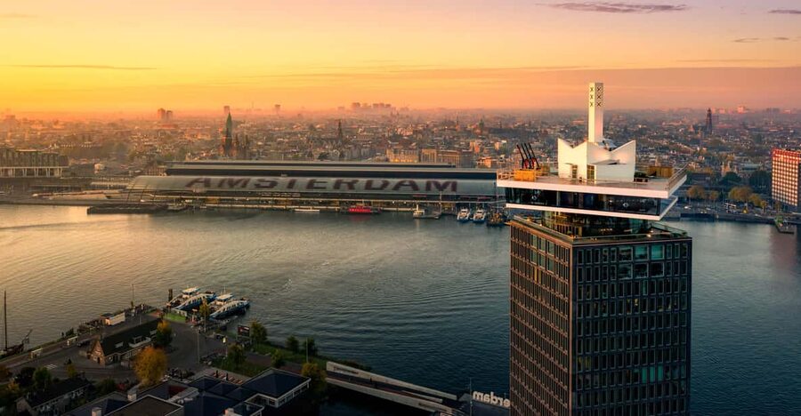 Amsterdam: A'DAM Lookout Entry Ticket with Burger - What you’ll spot around Amsterdam from 20 floors up