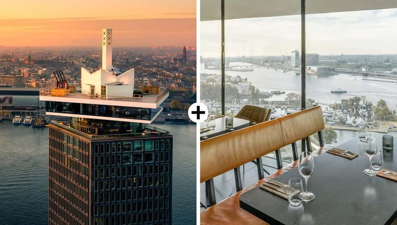 Amsterdam: A'DAM Lookout with Revolving Restaurant Moon - A’DAM LOOKOUT and Moon: what you’re really paying for