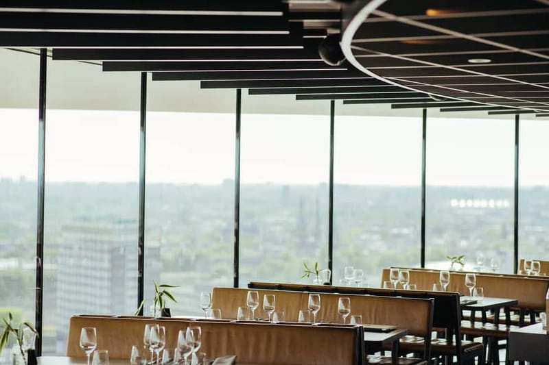 Amsterdam: A'DAM Lookout with Revolving Restaurant Moon - Interactive exhibition plus the free audio tour: turning views into context