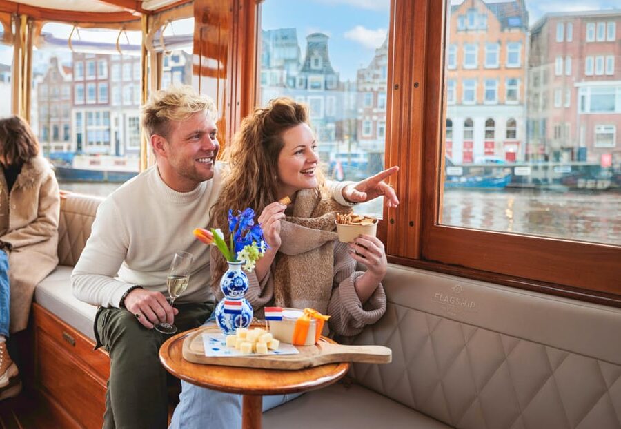 Amsterdam: Canal Cruise with Bubbles & Bites - The route you’ll see: Jordaan canals, Skinny Bridge, and the Amstel views