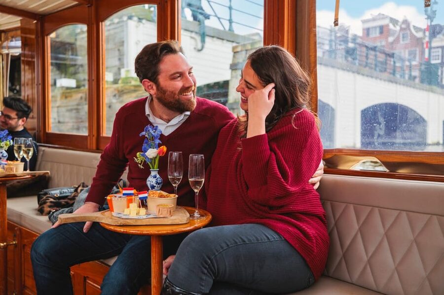 Amsterdam: Canal Cruise with Bubbles & Bites - Maritime Museum and the Golden Bend for your best photo angles