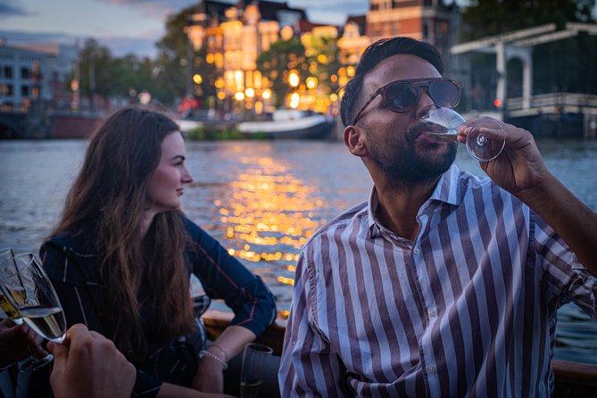 Amsterdam Champagne Private Canal Cruise - Passing Sights in 90 Minutes, Including Magere Brug