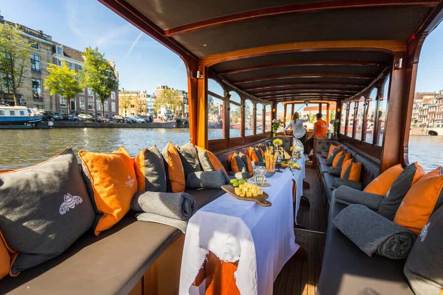 Amsterdam: Classic Boat Cruise with Optional Cheese & Wine - Covered, fully electric canal time you can actually enjoy