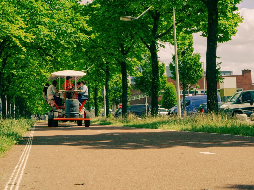 Amsterdam: Dutch Beer Bike Blast Tour with Onboard Bar - Riding With a Group: Best Fit for Parties, Not Quiet Sightseeing