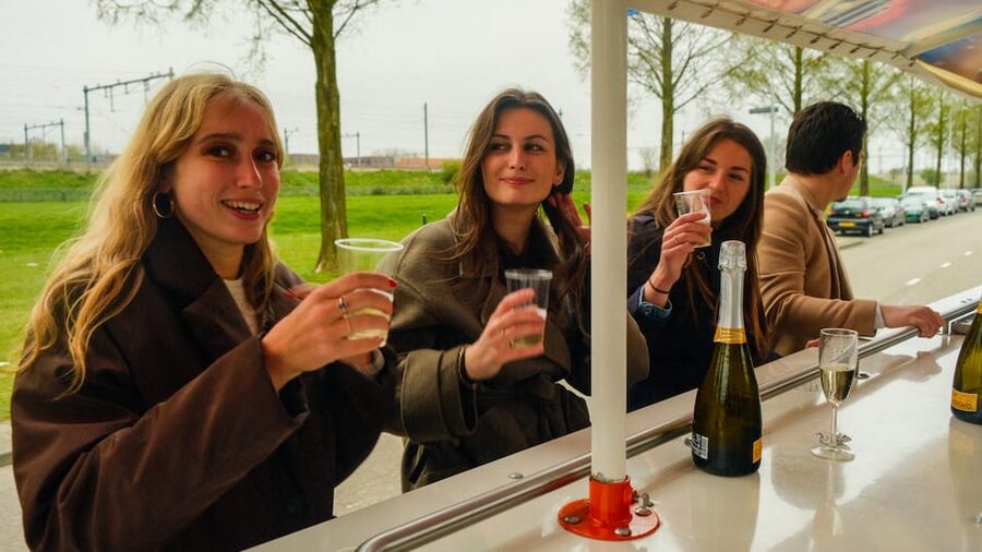 Amsterdam: Dutch Prosecco Party Bike - The 10 minute Coffeeshop Sloterdijk stop: how to use it well