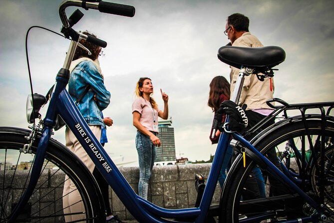 Amsterdam full day tour: Walking, Biking and Cruising - Walking the old core from Beursplein, then widening fast
