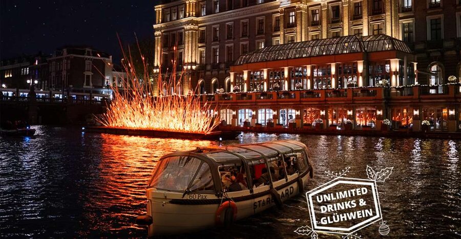 Amsterdam: Light Festival Boat with Unlimited Drinks Option - Meeting at The Starboard Dock without losing time