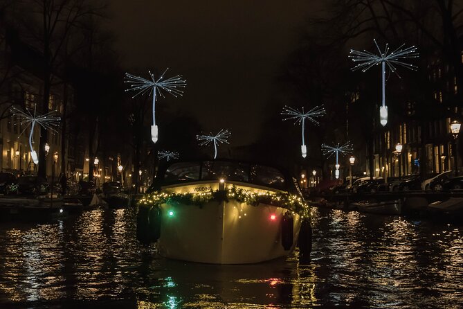 Amsterdam Light Festival: Canal Cruise + Snack & Unlimited Drinks - Amsterdam Light Festival From the Water, Imagine Beyond Style