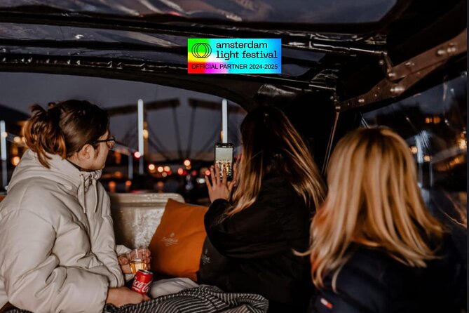 Amsterdam Light Festival: Cruise Unlimited Drinks & Bite option - Lighting the canals from Prins Hendrikkade