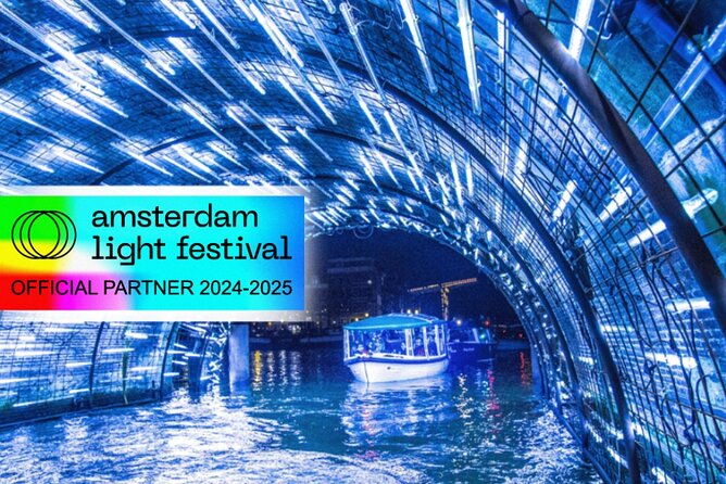 Amsterdam Light Festival: Cruise Unlimited Drinks & Bite option - Getting good value from a $26.42 festival-night cruise