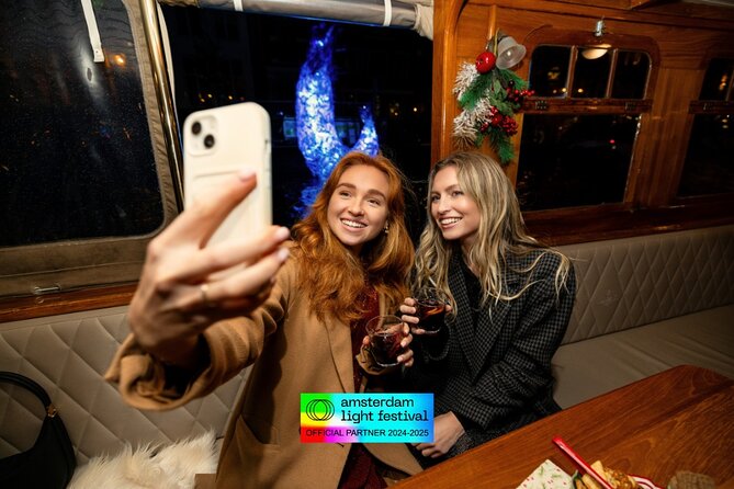 Amsterdam Light Festival: Heated Boat Cruise + Hot Drinks & Bite - Amsterdam Light Festival from the water: why this works