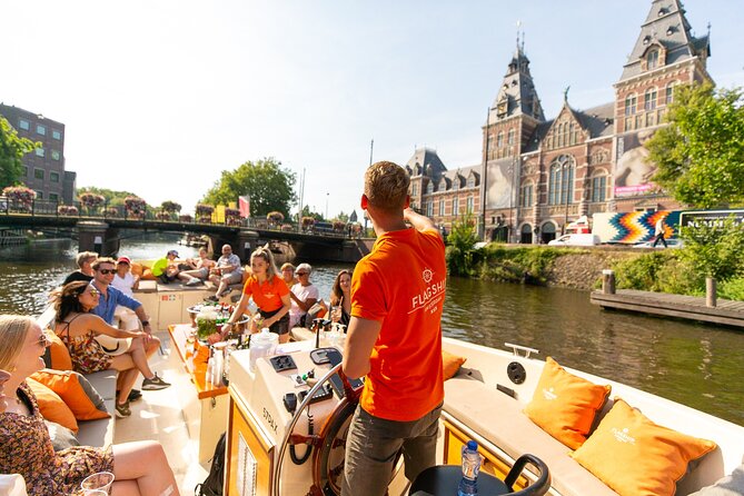 Amsterdam Luxury Canal Cruise + Unlimited Drinks & Bites option - Amstel and Skinny Bridge (Magere Brug): how the route feels as it turns