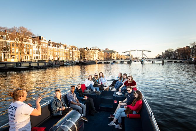 Amsterdam Open Boat Cruise with Live Guide and Two Drinks - Where you start, and why the location is handy