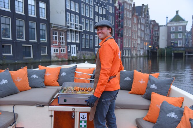 Amsterdam Private BBQ and Drinks Cruise With Onboard Chef - Amstel bridge romance and the floating flower market