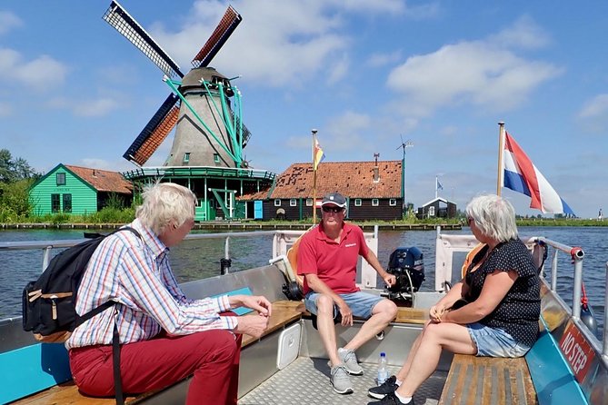 Amsterdam private tour to windmills, cheese farm and villages - Monnickendam: harbor views, an old church bell tower, and lunch time