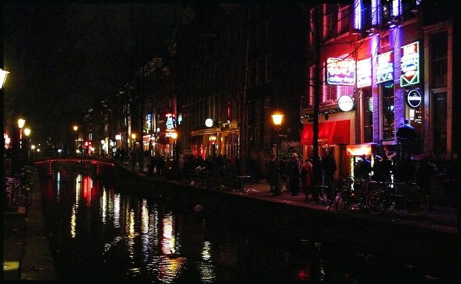 Amsterdam: Red Light District and Coffeeshop tour - Nightlife storefronts, questions, and how the guide keeps it from going off the rails