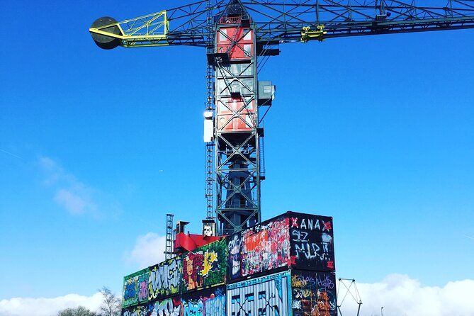 Amsterdam's Hidden Gems and Street Art Bike Tour - Pontsteiger and the ferry to Amsterdam North: views you can only get this way