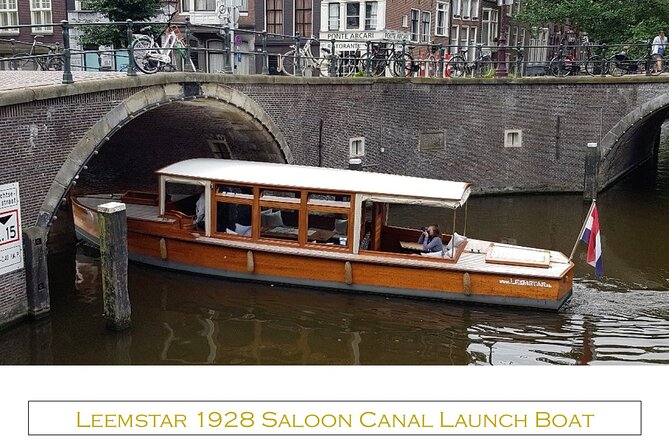 Amsterdam small-group canal cruise in 1920s saloon boat - Drinks onboard: upgrades if you want the extra touch