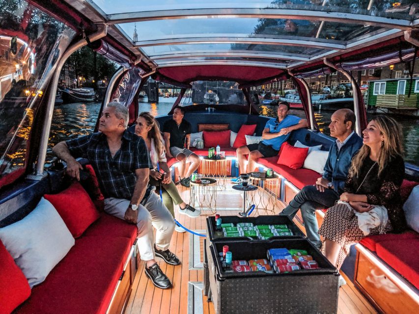Amsterdam: Smoke and Lounge City Boat Cruise - High Light Tour Season: Seeing Glowing Artworks Without the Full Route