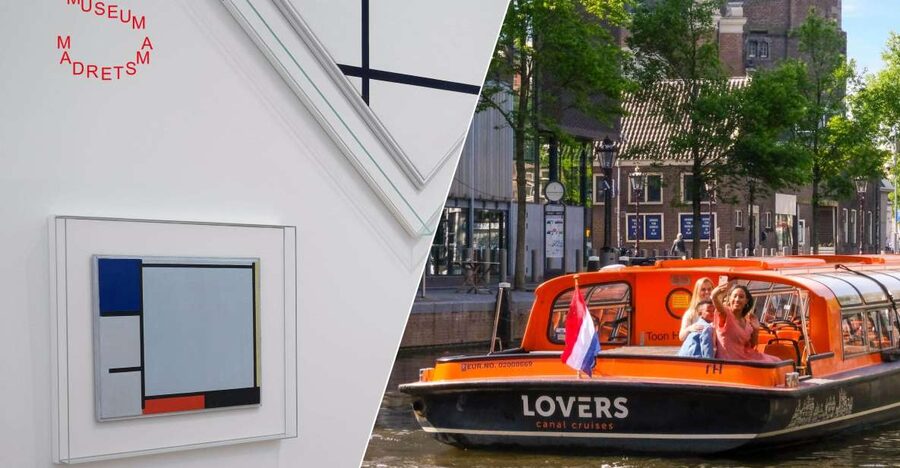 Amsterdam: Stedelijk Museum and 1-Hour Canal Cruise - The canal cruise: boarding from the Lovers departure stops near Central Station