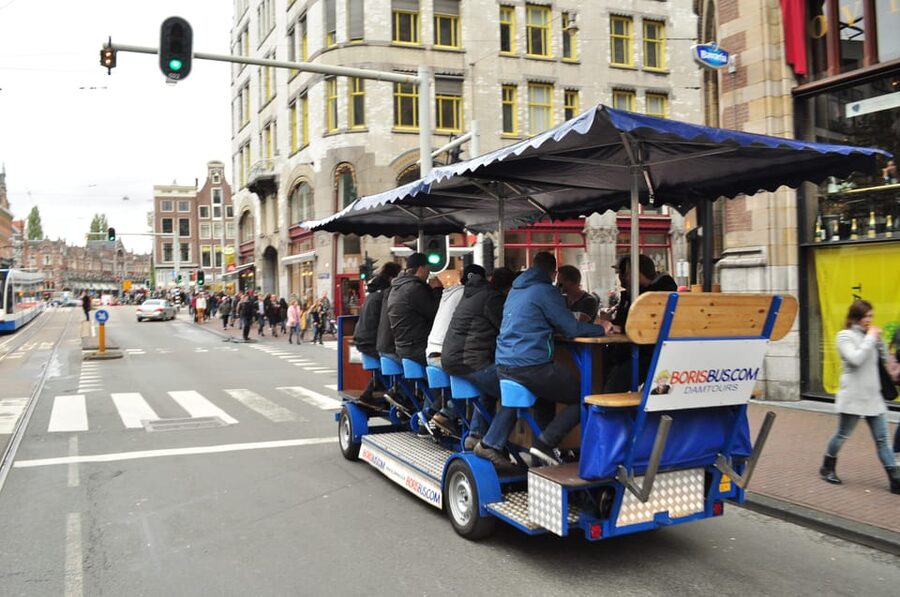 Amsterdam: The Original BUBBLES & BIKE Private Prosecco Tour - How the Ride Works: You Pedal, the Sober Driver Guides
