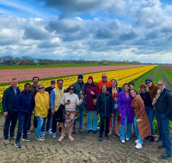 Amsterdam: Tulip Fields Day Tour with Lunch & Windmill - Photo stops that actually help your tulip shots