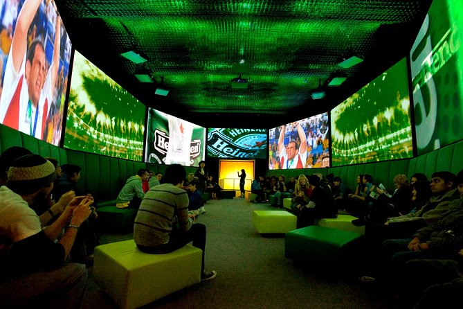 Combo Ticket: Heineken Experience Amsterdam and 1h Canal Cruise - Inside the Heineken Experience: interactive rooms, pouring your own beer, and two drinks