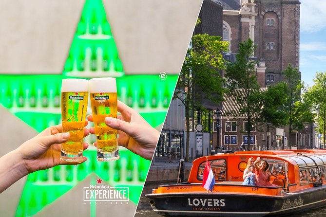 Combo Ticket: Heineken Experience Amsterdam and 1h Canal Cruise - Your canal cruise on Lovers: 1 hour of UNESCO canal-ring views with GPS audio