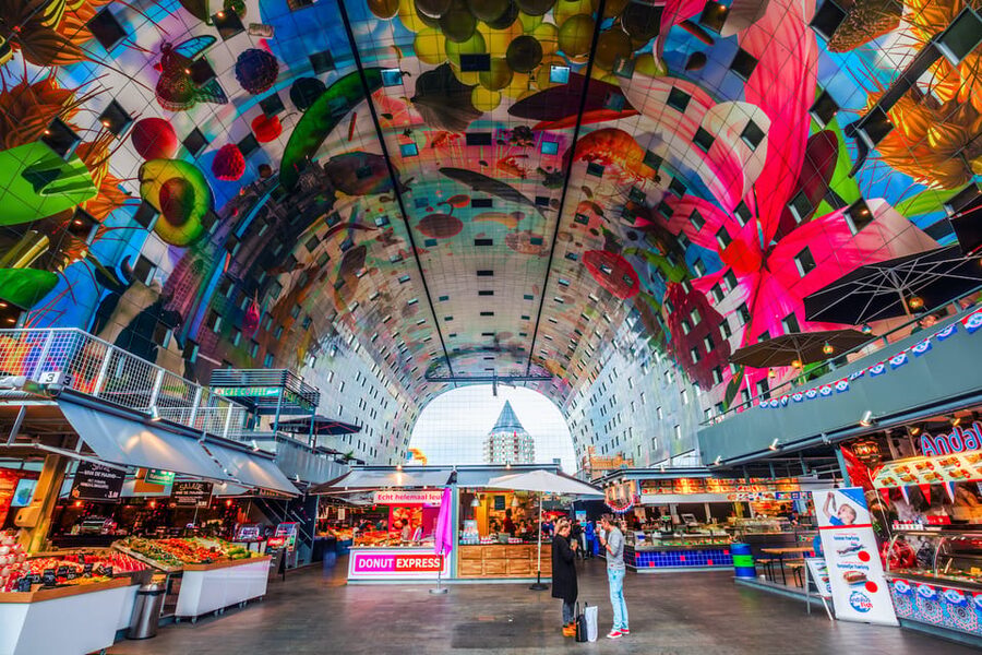 From Amsterdam: Rotterdam, The Hague & Delft Private Tour - Markthal and Oude Haven: the best place to reset your brain