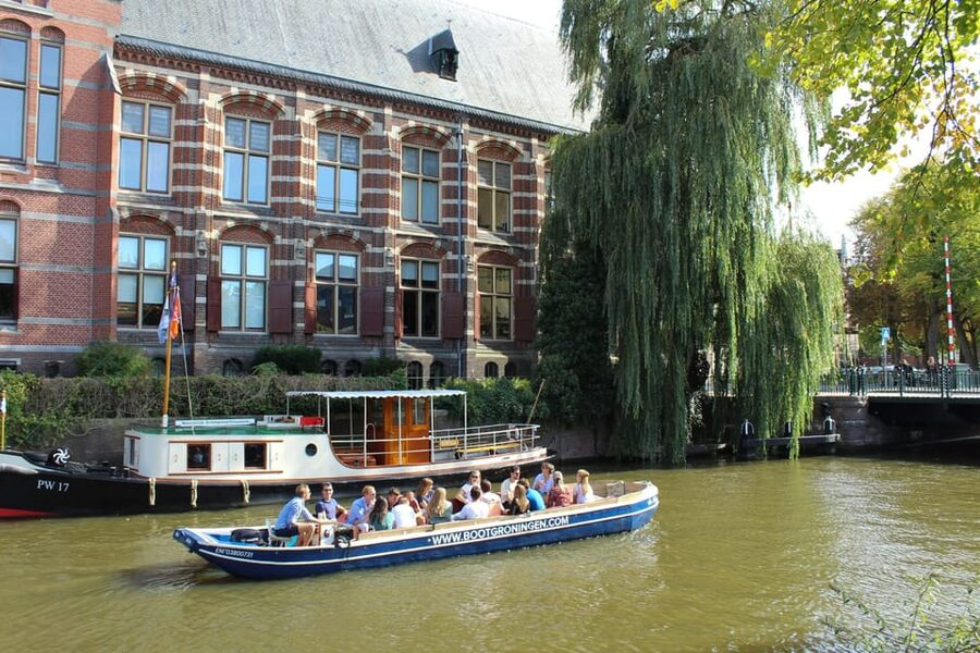 Groningen: Open Boat City Canal Cruise - How the route turns into a story: Westerhaven, warehouses, and churches