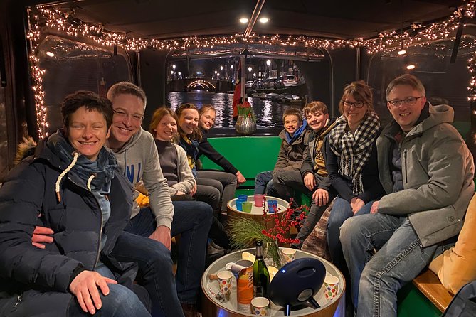 Light Event Amsterdam by small boat, 8 passengers max! You won't find any better - The Zavi-style boat comfort, heating, blankets, and a toilet