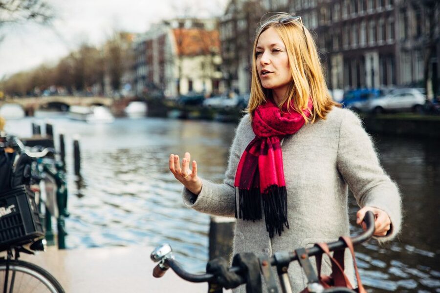 Private Amsterdam Bike Tour with a Local - From West-Indisch Huis to a hidden courtyard