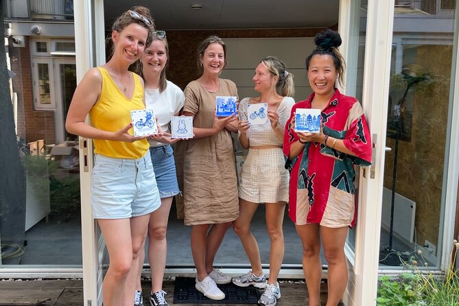 Private Souvenir Creation in Dutch Delft Blue from Netherlands - How the Tile-Painting Workshop Works (No Experience Needed)