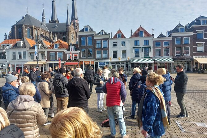 Private Tour of Delft & Rotterdam with Cube House and Transfer - Beestenmarkt lunch area and the train jump to Rotterdam