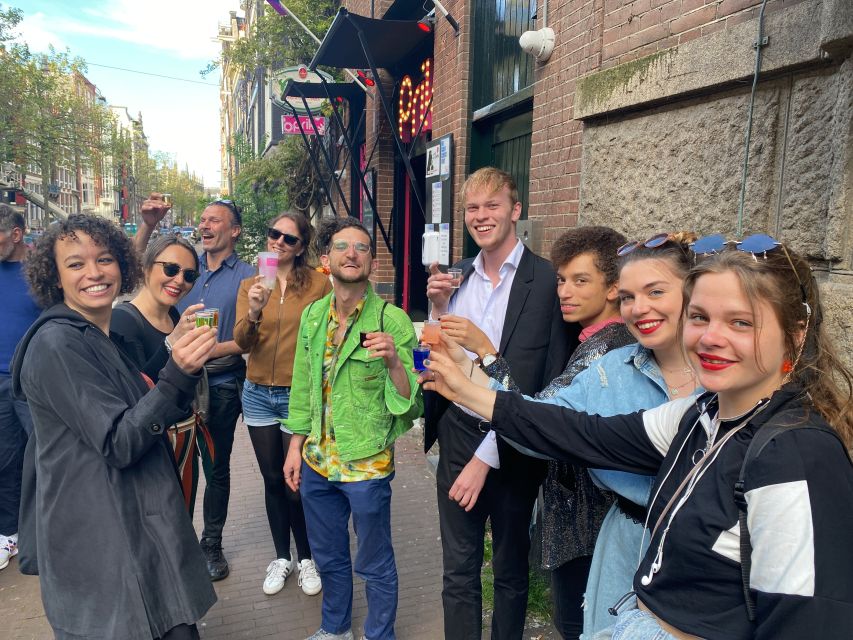 Rainbow Bar Stroll: Sashay through Amsterdam - Break time and the champagne tasting, plus canal views on the way