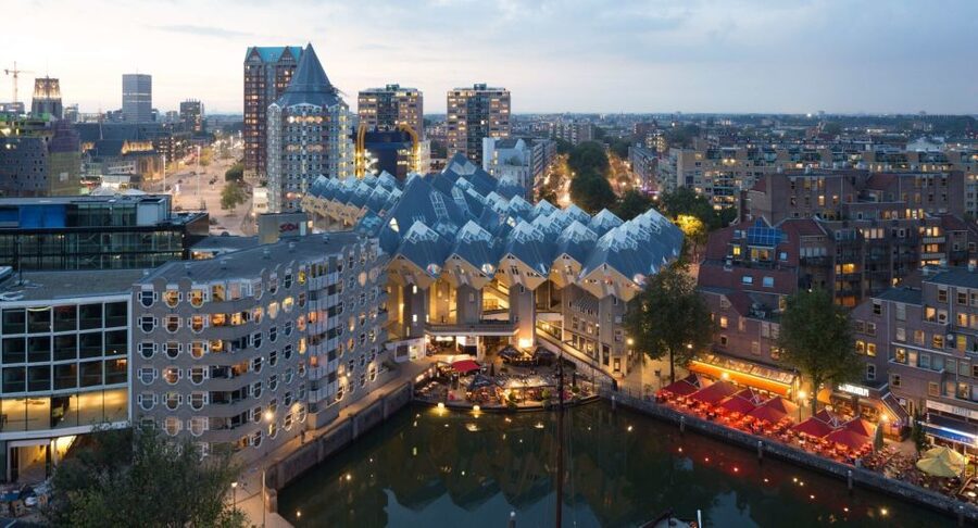 Rotterdam: De Rotterdam, Cube Houses, Watertaxi and Markthal - Walking Wilhelminapier to Katendrecht: Modern Rotterdam, Explained