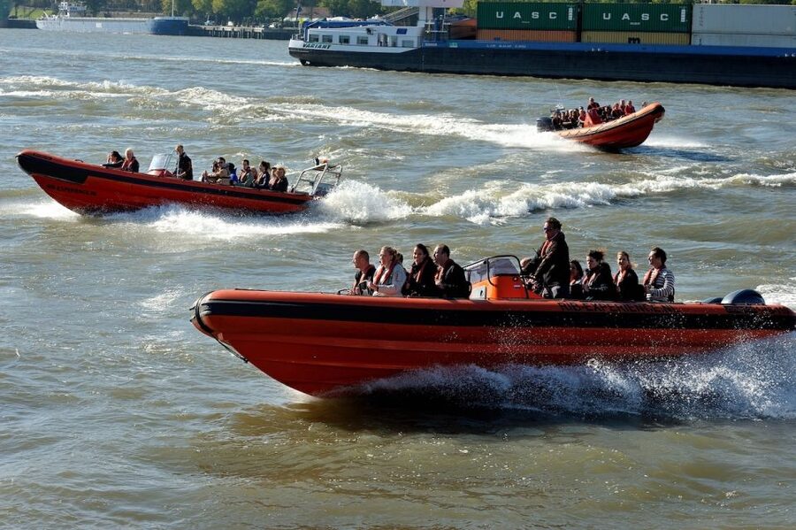 Rotterdam: RIB Speedboat Sightseeing Cruise - Speedboat stops and skipper facts you can actually ask about